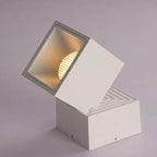 Modern Pure Black White Foldable LED Semi-flush Mount Light