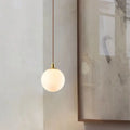 Nordic Minimalist White Orb 1-light Pendant Light Lumendat