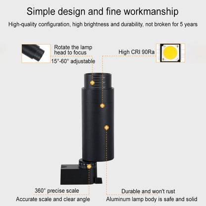 Modern Minimalist Adjustable Dimmable Focus Dimming Spotlight Tubular Track Lighting 3/4/5 Light LED Flush Mount for Living Room