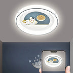 Lumendat Childlike Eye Protection Cartoon Space Villain LED Flush Mount Light Lumendat
