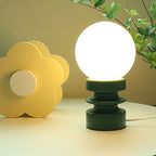 Vintage Orange Solid Glass 1-Light Table Lamp Lumendat