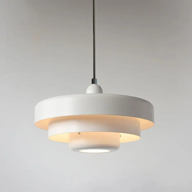 Nordic Vintage Multi-layered Round Metal 1-light Pendant Light Lumendat