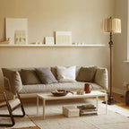 Modern European Retro Pleated Fabric 1-Light Standing Floor Lamp Lumendat