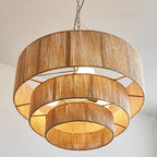 Contemporary Boho Iron Twine Round 3-light Pendant Light for Dining Room