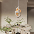 Japanese Wabi-sabi Resin Geometric Circle 1-light Pendant Light BulbSquare