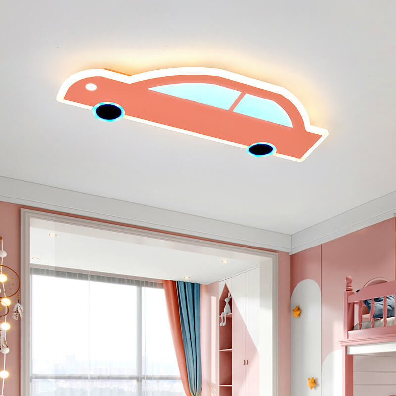Lumendat Cartoon Creative Car Shape Iron LED Flush Mount Ceiling Light Lumendat