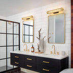 Modern Luxury Vanity  Grid Column Hardware Acrylic LED Wall Sconce Lamp