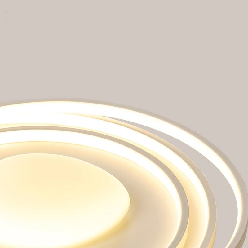 Modern Minimalist Round Iron Acrylic LED Flush Mount Ceiling Light for Living Room