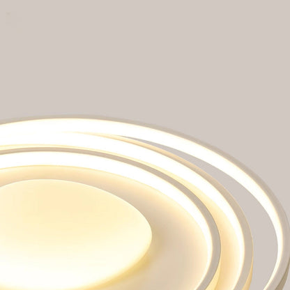 Modern Minimalist Round Iron Acrylic LED Flush Mount Ceiling Light for Living Room