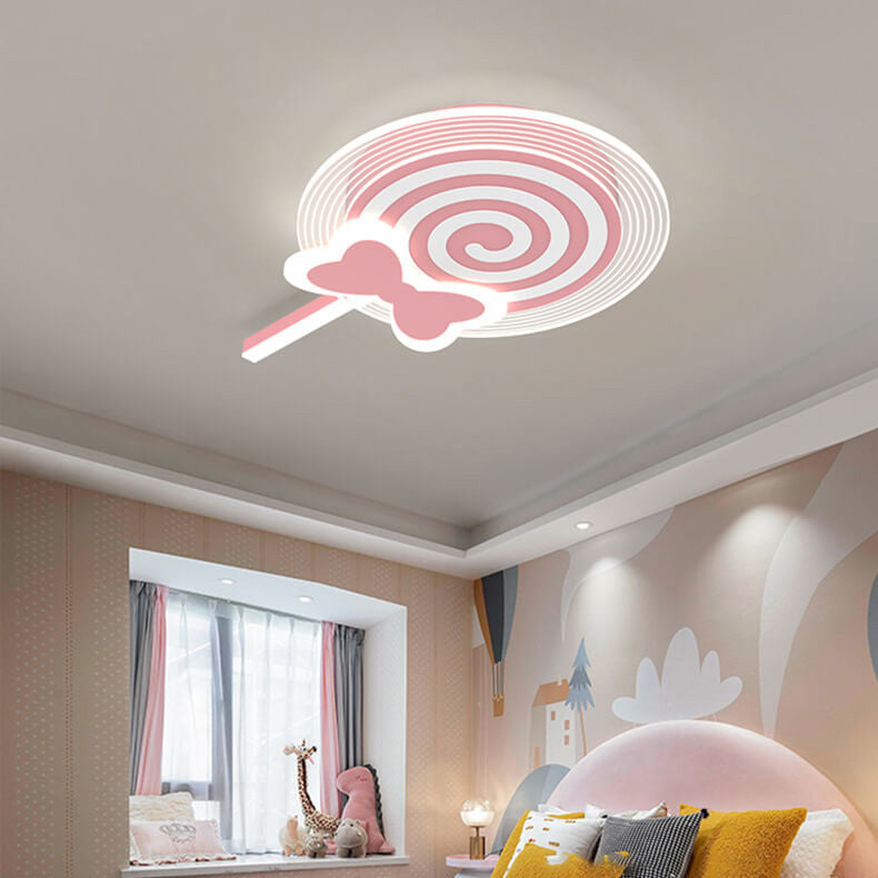 Lumendat Creative Childlike Cartoon Lollipop Design LED Flush Mount Light Lumendat