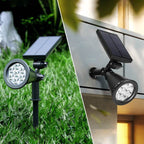 Solar Waterproof ABS Rotatable LED Outdoor Lawn Insert Landscape Light Lumendat