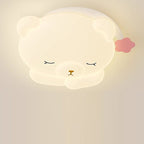 Lumendat Modern Art Deco Kids Iron PE Bear LED Flush Mount Ceiling Light For Bedroom Lumendat