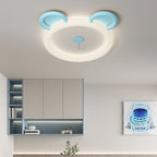 Lumendat Contemporary Creative Cartoon Panda PE Resin LED Kids Flush Mount Ceiling Light For Bedroom Lumendat