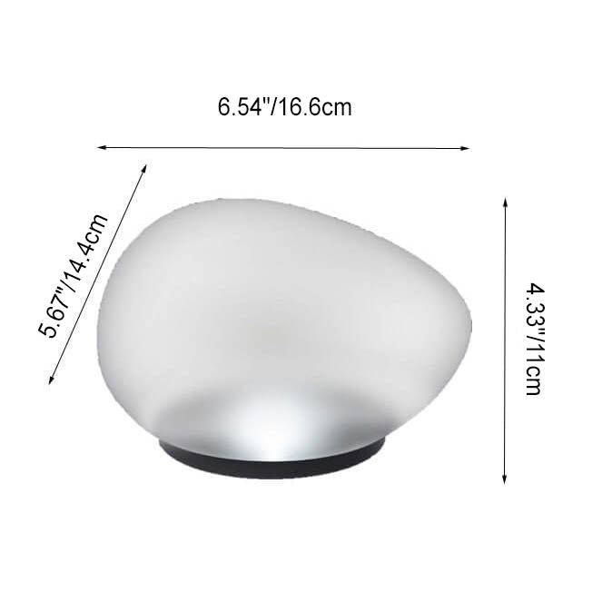 Solar Pebble ABS Sandblasted Glass LED Outdoor Landscape Light Lumendat
