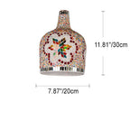 Modern Creative Stained Glass Bottle 1-light Pendant Light BulbSquare
