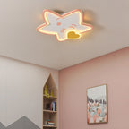 Lumendat Contemporary Creative Bee Elephant Star Kids Hardware Acrylic LED Flush Mount Ceiling Light For Bedroom Lumendat
