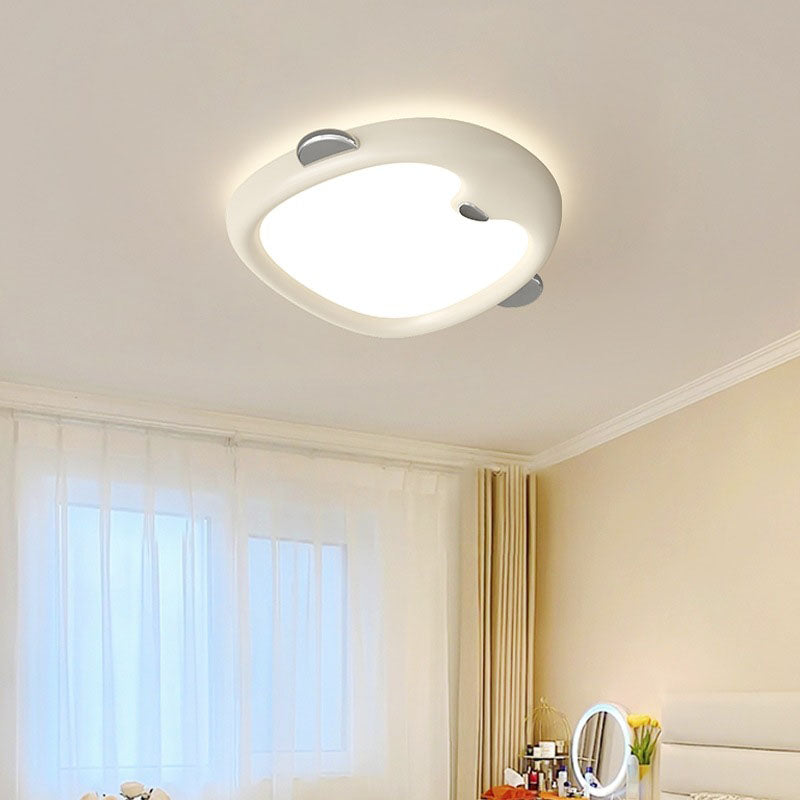 Lumendat Contemporary Nordic Kids Iron Resin Acrylic Penguin LED Flush Mount Ceiling Light For Bedroom Lumendat