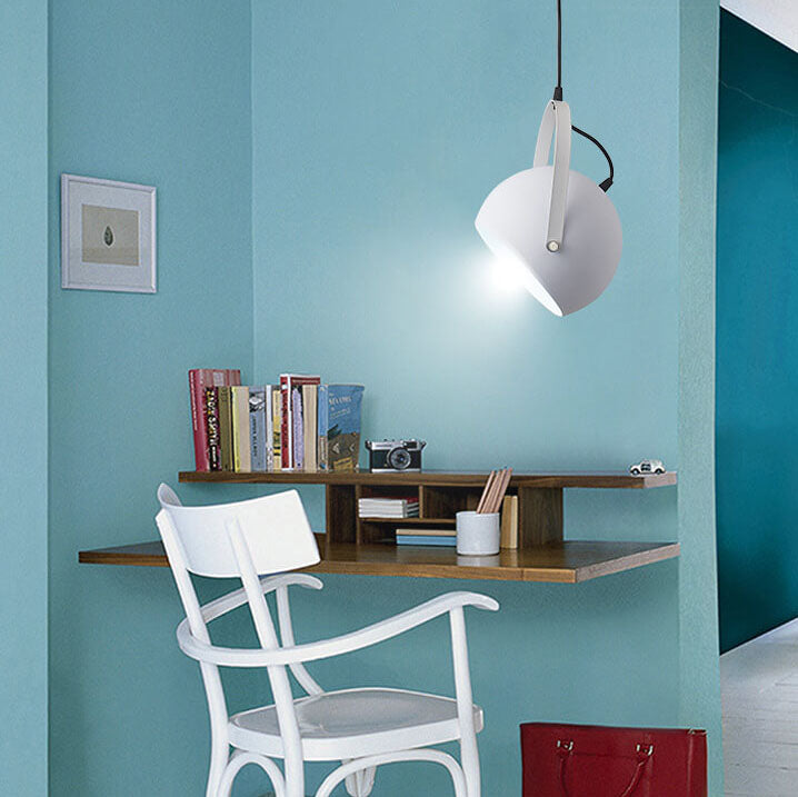 Nordic Macaron Aluminum Semicircle 1-light Pendant Light