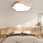 Japanese Modern Cloud Acrylic Log LED Flush Mount Ceiling Light BulbSquare