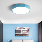 Nordic Macaron Diamond Geometry Iron Acrylic LED Flush Mount Ceiling Light BulbSquare