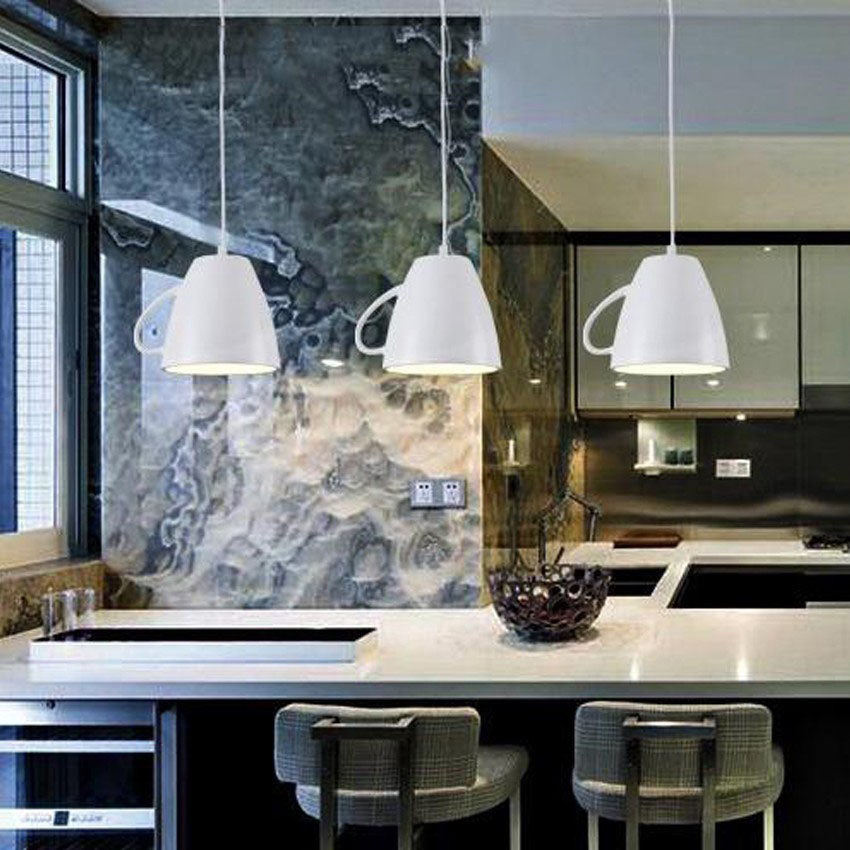Contemporary Creative Teacup Teapot Resin 1-light Pendant Light for Living Room