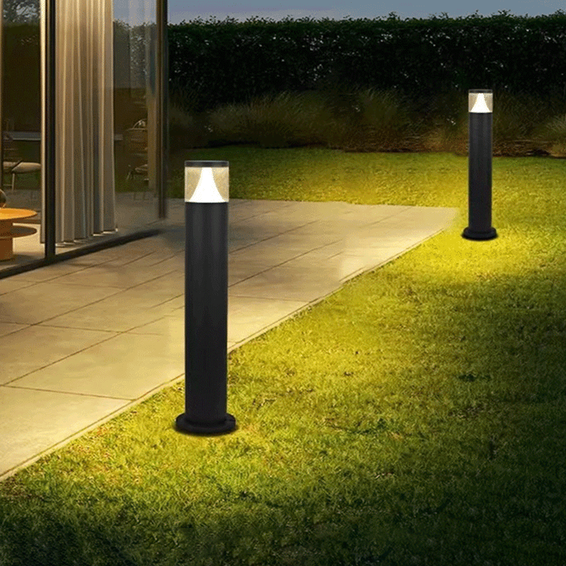 Contemporary Industrial Aluminum Column LED Waterproof Lawn Landscape Light For Garden Lumendat