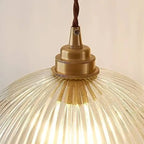 Modern Simple Clear Glass Dome Pot Lid 1-light Pendant Light Lumendat