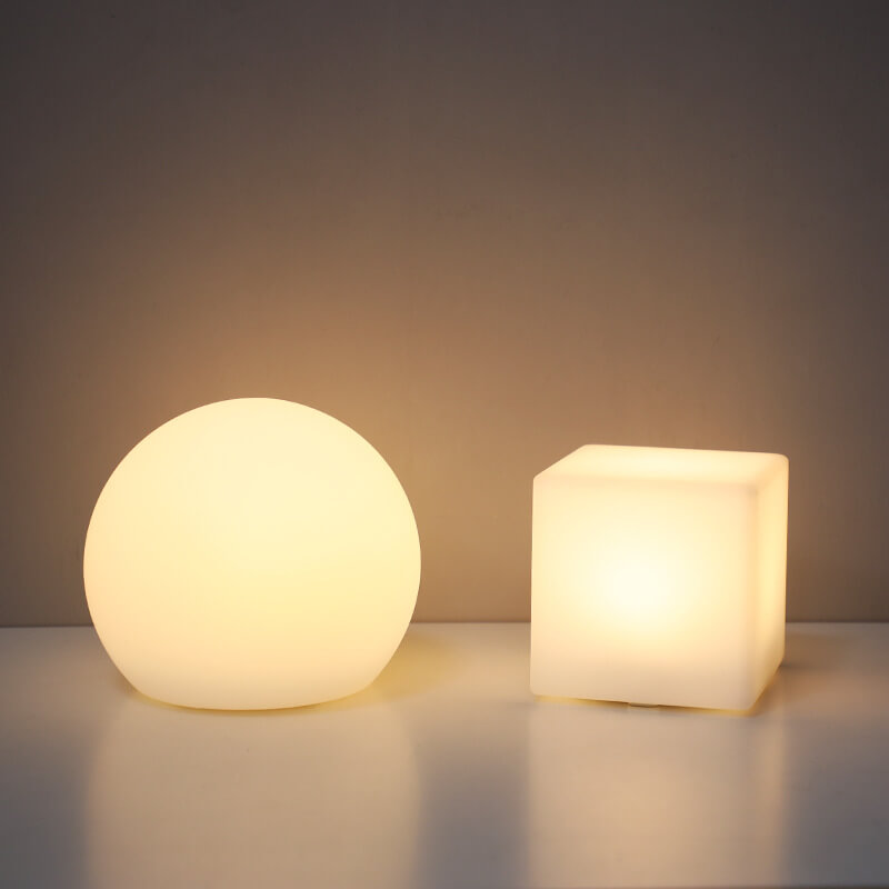 Creative Geometry PE Battery Remote Night Light Decorative Table Lamp Lumendat