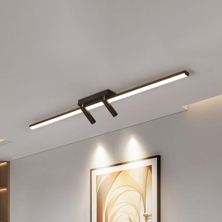 Modern Minimalist Long Strip LED Spotlight Flush Mount Ceiling Light Lumendat