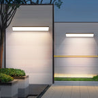 Modern Minimalist Aluminum Acrylic Waterproof Long Outdoor Indoor LED Wall Sconce Lamp