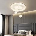 Lumendat Contemporary Creative Kids Round Bow Orb Iron Rolled Plastic LED Flush Mount Ceiling Light For Bedroom Lumendat