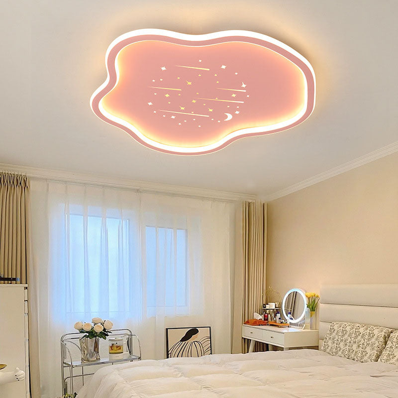 Lumendat Contemporary Creative Kids Cloudy Iron Silicone LED Flush Mount Ceiling Light For Bedroom Lumendat