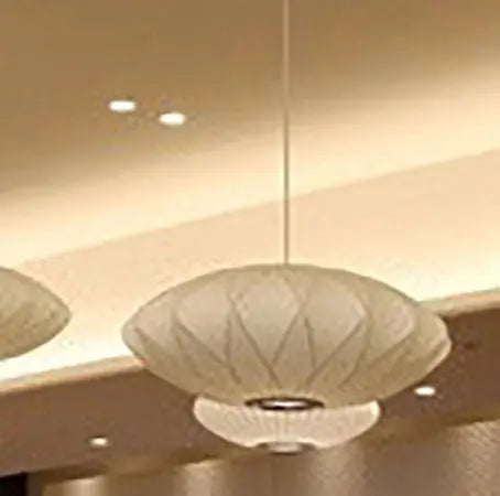 Creative Minimalist Fabric Lantern 1-light Pendant Light BulbSquare
