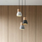 Nordic Cement Tapered 1-light Mini LED Pendant Light BulbSquare