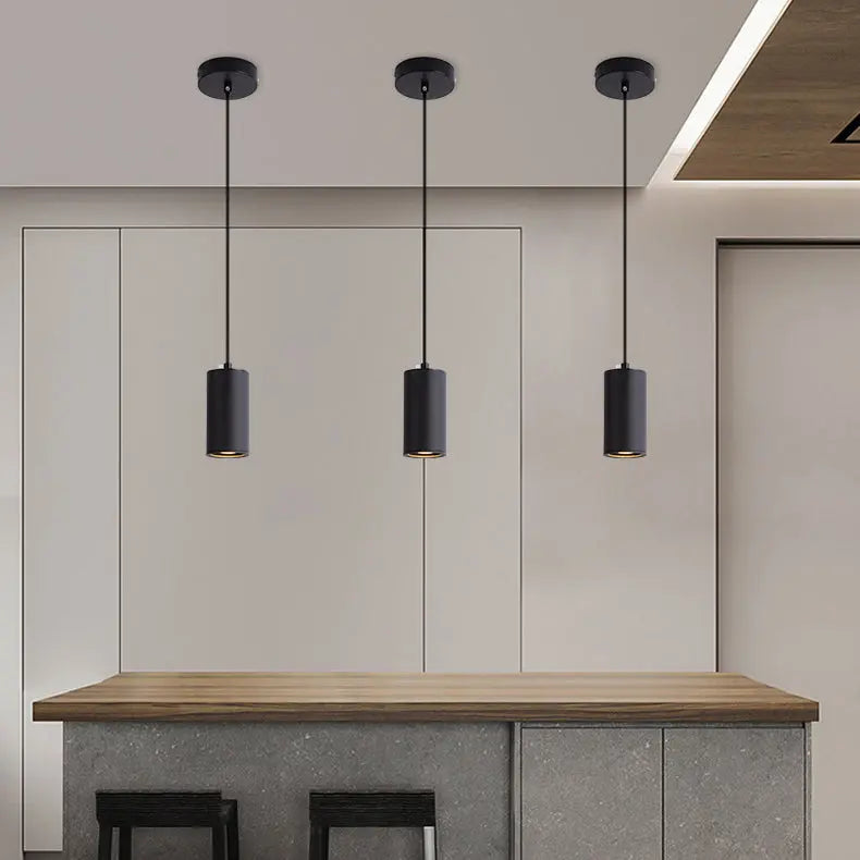 Nordic Minimalist Column Iron Mini 1-light Pendant Light modern luxury lighting fixture