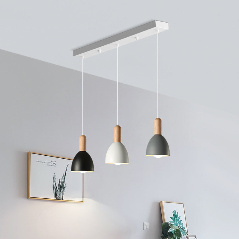 Nordic Minimalist Macaron Solid Color 1/3-light Chandelier