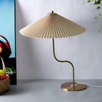 Retro Pleated Umbrella Shaped 1-Light Decorative Table Lamp Lumendat