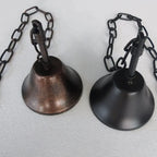 Traditional Rustic Round Glass Bucket Iron Candelabra 3-light Chandelier for Living Room Lumendat