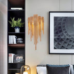 Lumendat Postmodern Luxury Aluminum Chain Tassel 2-Light Wall Sconce Lumendat
