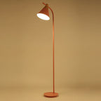 Contemporary Nordic Round Macaron Metal 1-Light Standing Floor Lamp For Living Room Lumendat