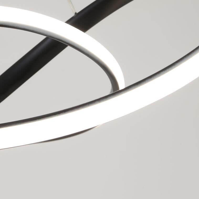 Modern Minimalist Ring Aluminum Strip LED Pendant Light