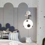 Lumendat Nordic Cartoon Resin Rocket Snowman 1-Light Kids Pendant Light Lumendat