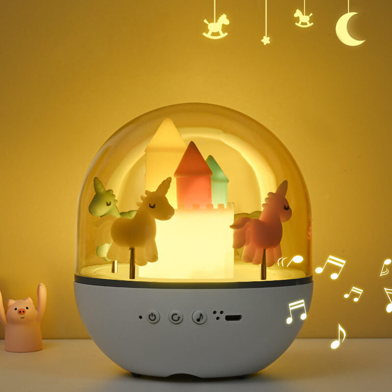 Lumendat Creative Carousel Octavo Bluetooth Kids Night Light Table Lamp Lumendat