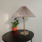 Retro Nostalgic Pleated Cloth Cover Umbrella Design 1-Light Table Lamp Lumendat