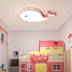 Lumendat Contemporary Creative Cartoon Whale Acrylic LED Kids Flush Mount Ceiling Light For Bedroom Lumendat