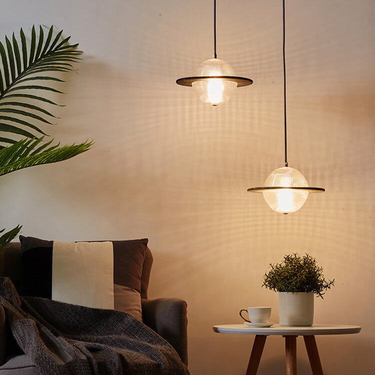 Nordic Glass Creative Planet Design LED Pendant Light