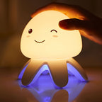 Creative Silicone Jellyfish Music USB Rechargeable Remote Control LED Night Light Table Lamp Lumendat