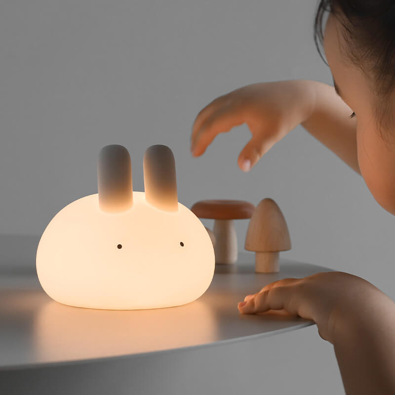 Lumendat Creative Cartoon Bunny Silicone LED Pat Night Light Table Lamp Lumendat