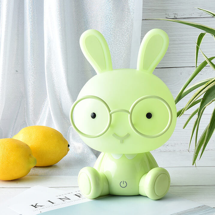 Creative Cartoon Rabbit with Glasses USB LED Night Light Table Lamp Lumendat