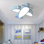 Lumendat Cartoon Creative Luminous Aircraft Design LED Flush Mount Ceiling Light Lumendat